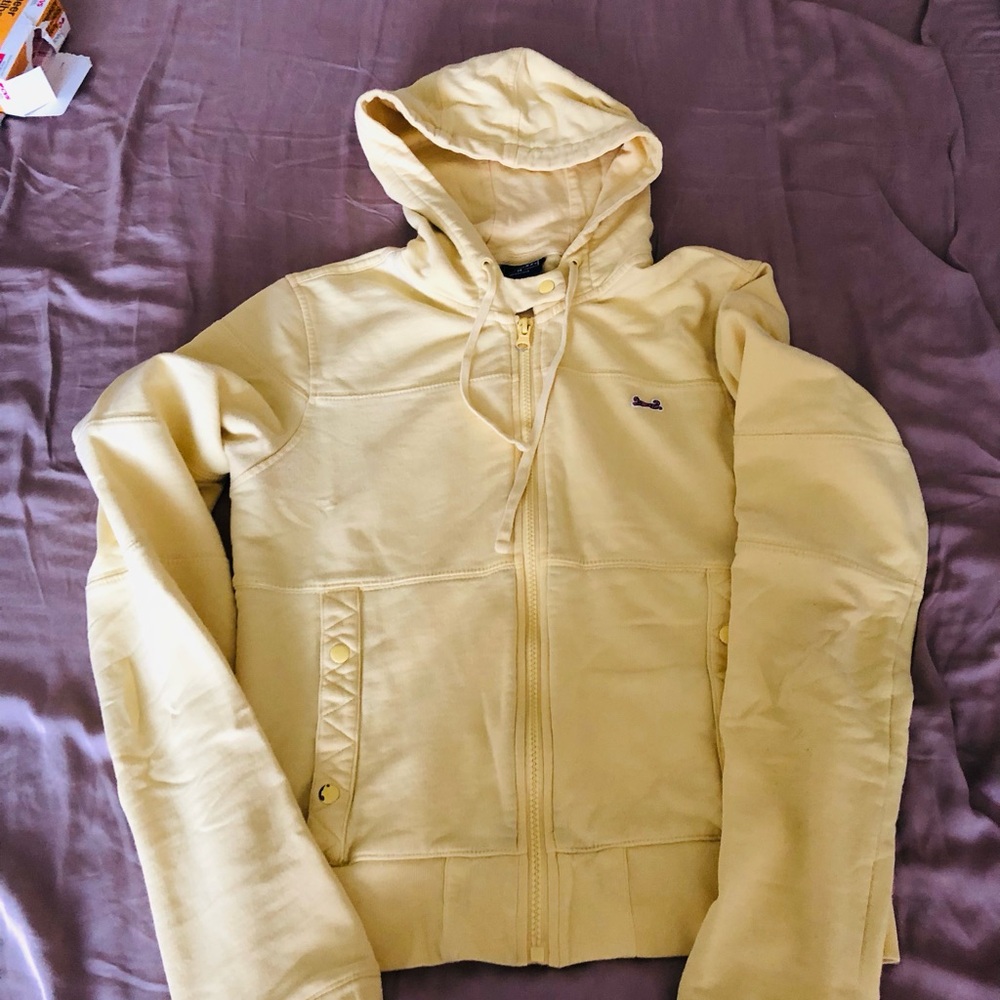 Le Tigre Butter Yellow Zip Up Hoodie